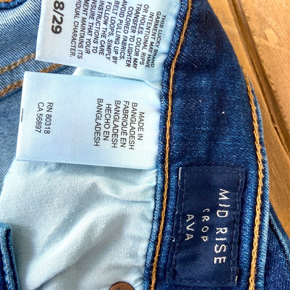 Lucky Brand Mid Rise Ava Ankle Crop Jean - Picture 4 of 5